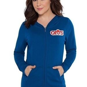 NWT Touch by Alyssa Milano NBA Tackle Hoodie Cavs Large - Officially Licensed